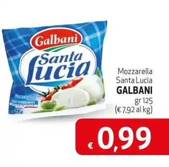 Belmarket Mozzarella Santa Lucia GALBANI gr 125 offerta