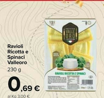 Carrefour Market Ravioli ricotta e spinaci 230 g(ml) offerta