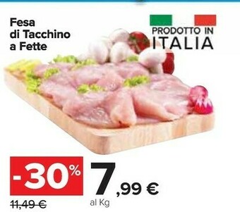 Carrefour Market Fesa di tacchino a fette offerta
