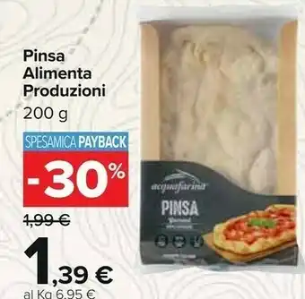 Carrefour Market Pinsa alimenta produzioni 200 g offerta