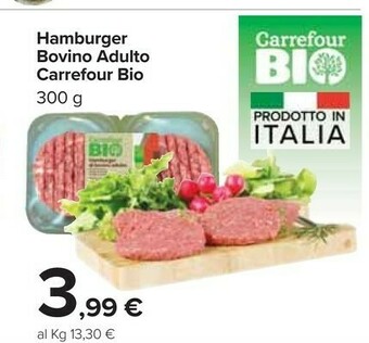 Carrefour Market Hamburger bovino adulto offerta