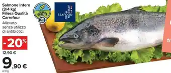 Carrefour Market Salmone intero offerta