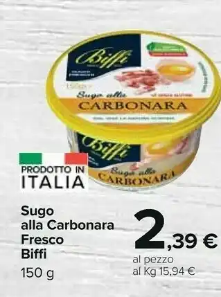 Carrefour Market Sugo alla carbonara offerta