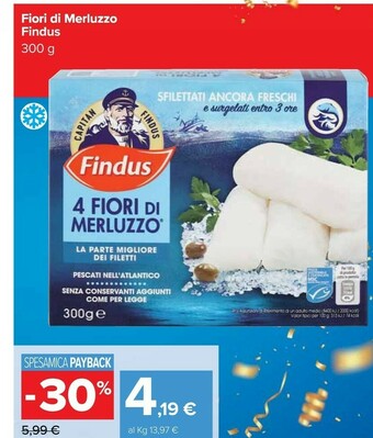 Carrefour Market 4 fiori di merluzzo 300 g(ml) offerta