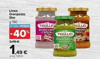Carrefour Market Gran pesto alla genovese delicato e cremoso tigullio 190 g(ml) offerta