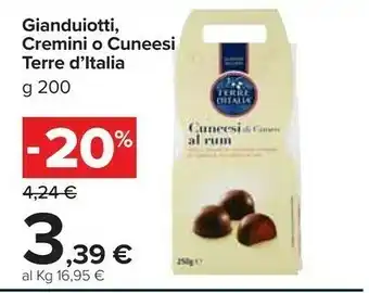 Gianduiotti/cremini o cuneesi