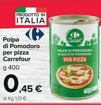 Carrefour Market Carrefour - polpa di pomodoro 400 g(ml) offerta