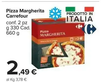 Carrefour Market Carrefour - pizza margherita 330 g(ml) offerta