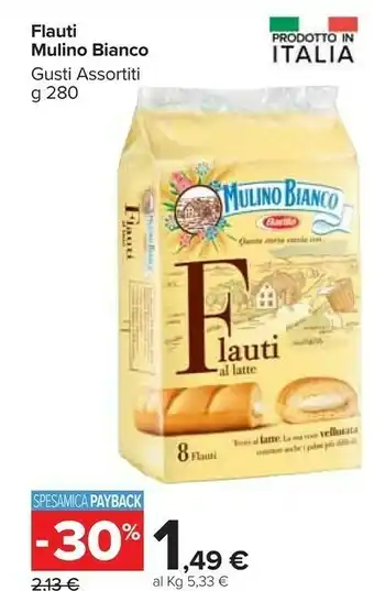 Carrefour Market Flauti al latte 280 g(ml) offerta