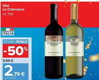 Carrefour Market La calenzana vini offerta