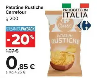 Carrefour Market Carrefour - patatine rustiche 200 g(ml) offerta