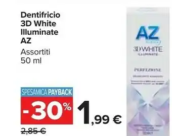 Carrefour Market Dentifricio 3d white illuminate offerta