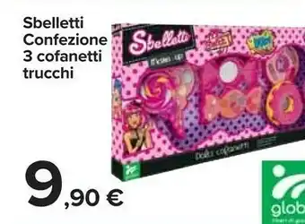 Sbelletti confezione 3 cofanetti trucchi