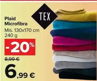 Carrefour Market Tex plaid microfibra offerta