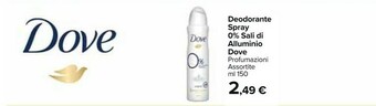 Carrefour Market Deodorante spray 0% sali di alluminio offerta