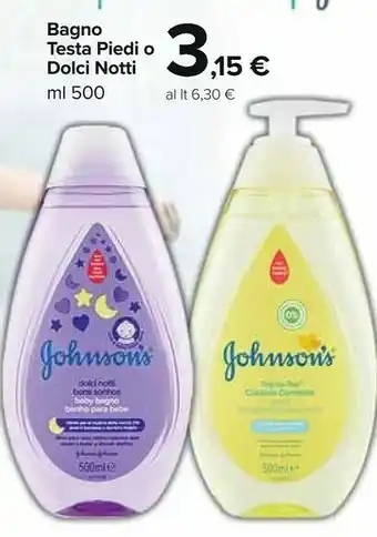 Carrefour Market Bagno testa piedi o dolci notti offerta