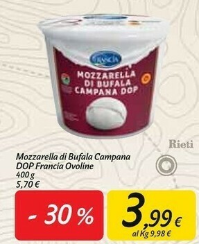 Carrefour Market Mozzarella di bufala offerta