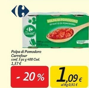 Carrefour Market Pomodori pelati offerta