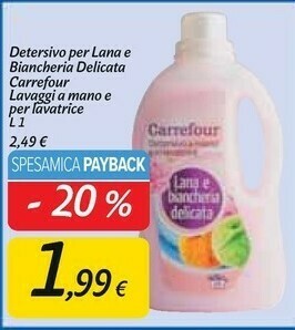Carrefour Market Detersivo lavatrice offerta