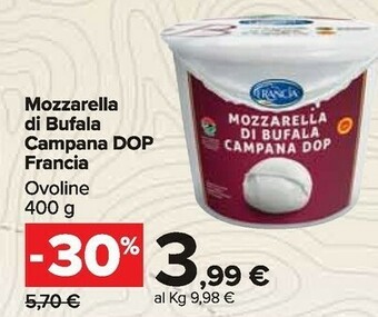 Carrefour Market Mozzarella di bufala offerta