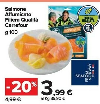 Carrefour Market Salmone affumicato offerta