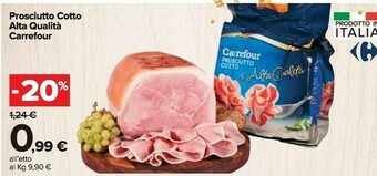 Carrefour Market Prosciutto cotto offerta