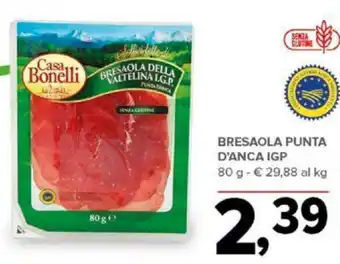 Todis BRESAOLA PUNTA D'ANCA IGP 80 g offerta