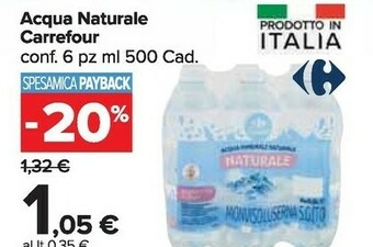 Carrefour Market Acqua offerta