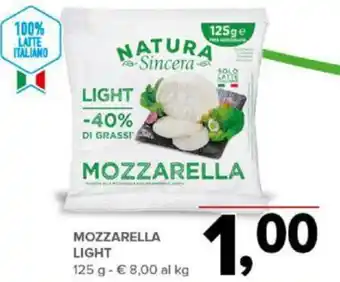 Todis MOZZARELLA LIGHT 125 g offerta