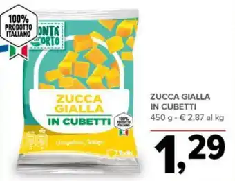 Todis ZUCCA GIALLA IN CUBETTI 450 g offerta