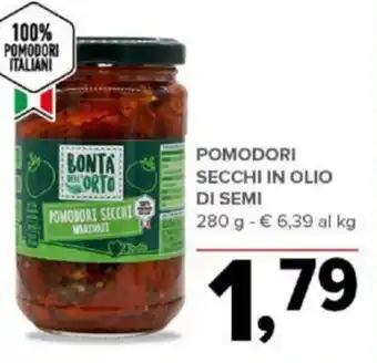 Todis POMODORI SECCHI IN OLIO DI SEMI 280 g offerta