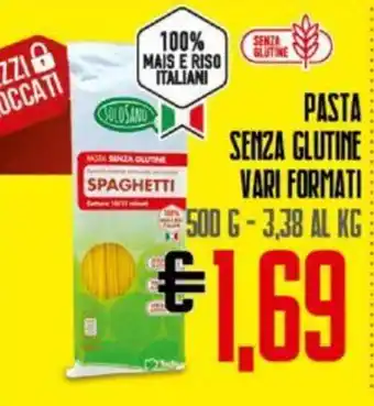 Todis PASTA SENZA GLUTINE VARI FORMATI 500 G offerta