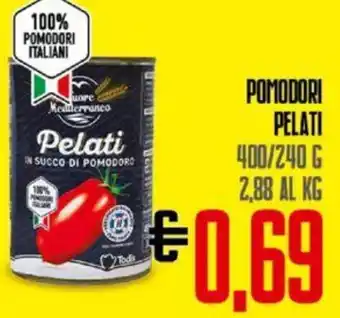 Todis POMODORI PELATI 400/240 G offerta
