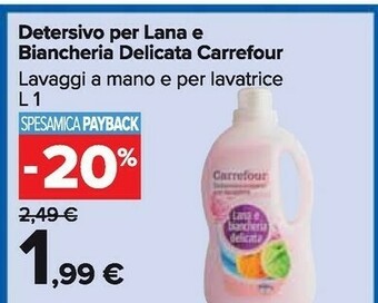 Carrefour Market Detersivo lavatrice offerta