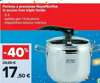 Carrefour Market Pentola a pressione offerta