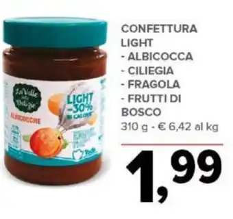 Todis CONFETTURA LIGHT - ALBICOCCA - CILIEGIA - FRAGOLA - FRUTTI DI BOSCO 310 g offerta