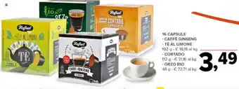Todis 16 CAPSULE - CAFFÈ GINSENG - TÈ AL LIMONE 192 g offerta