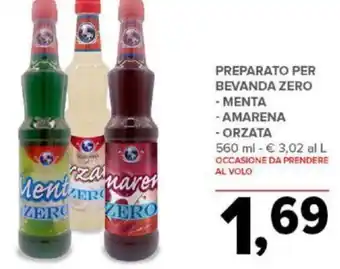Todis PREPARATO PER BEVANDA ZERO - MENTA -AMARENA - ORZATA 560 ml offerta