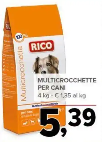 Todis MULTICROCCHETTE PER CANI 4 kg offerta