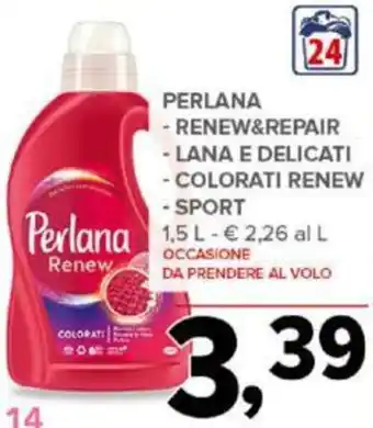 Todis PERLANA - RENEW&REPAIR - LANA E DELICATI - COLORATI RENEW - SPORT 1,5 L offerta