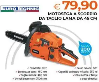 Todis MOTOSEGA A SCOPPIO DA TAGLIO LAMA DA 45 CM offerta