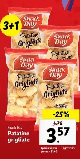 Lidl Snack Day Patatine grigliate offerta