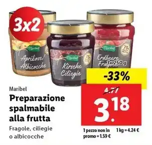 Lidl Maribel Preparazione spalmabile alla frutta offerta