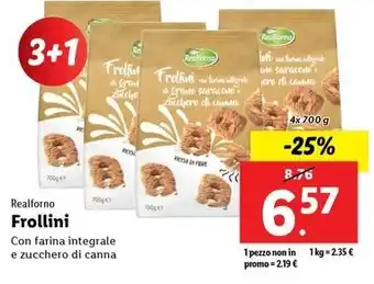 Lidl Realforno Frollini offerta