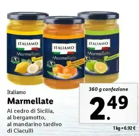 Italiamo Marmellate 360 g confezione