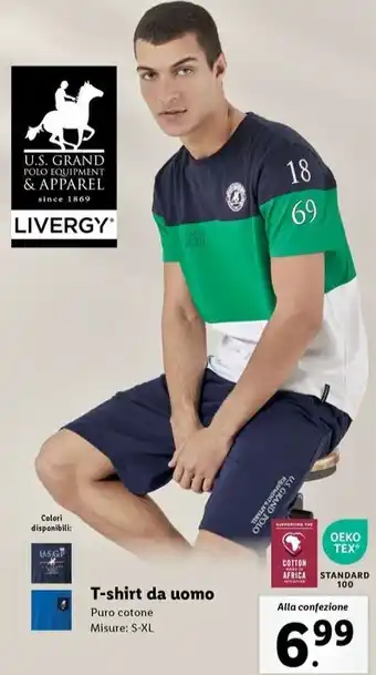 Lidl T-shirt da uomo offerta