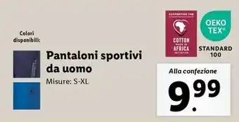 Lidl Pantaloni sportivi da uomo offerta