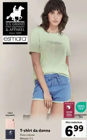 Lidl T-shirt da donna offerta