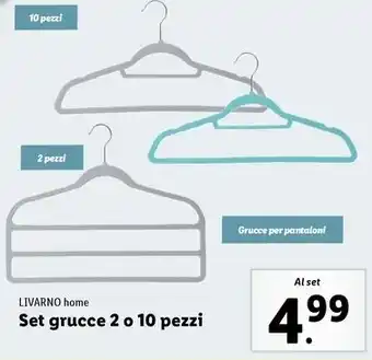 Lidl LIVARNO home Set grucce 2 o 10 pezzi offerta