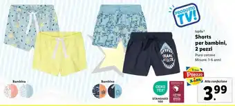 Lidl lupilu Shorts per bambini, 2 pezzi offerta